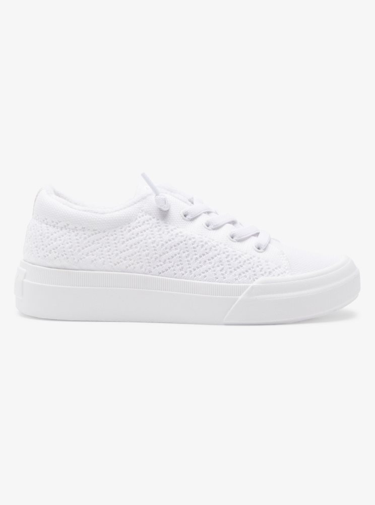 White Women's Roxy Rae Sneakers | USA BRAL-61957