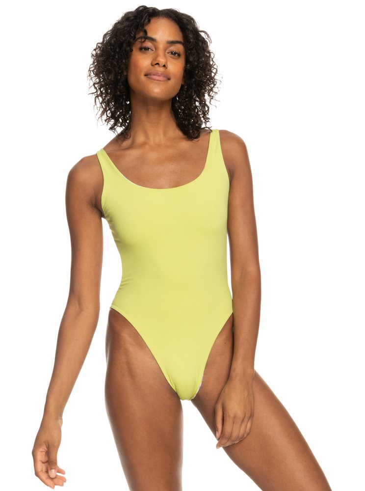 White Women's Roxy Retro Revo One Piece Swimsuits | USA FHUK-91780