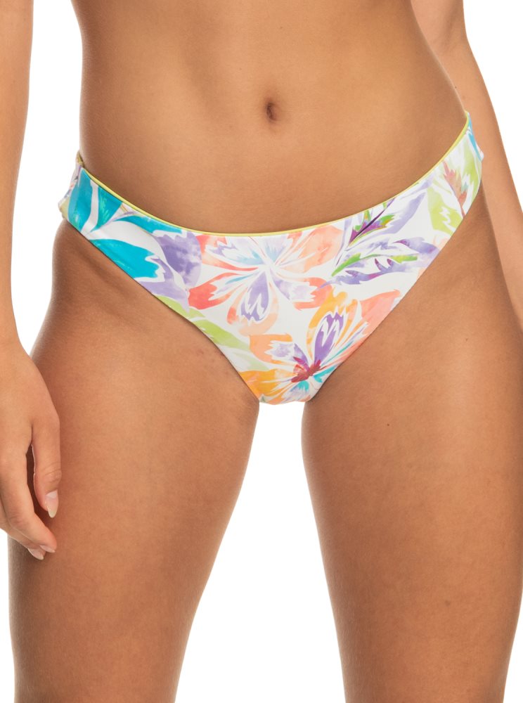 White Women's Roxy Retro Revo Reversible Hipster Bikini Bottoms | USA BUCJ-29384