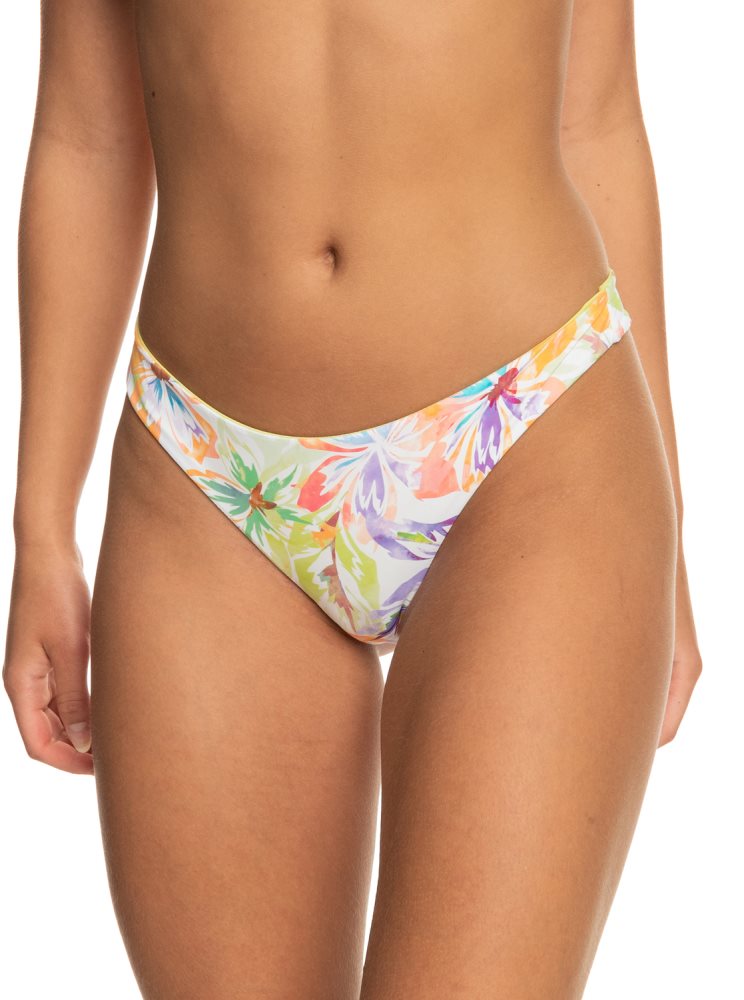 White Women's Roxy Retro Revo Reversible Mini Bikini Bottoms | USA UJOB-69853