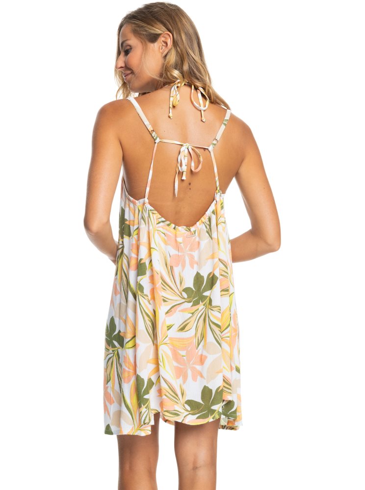 White Women's Roxy Summer Adventures Mini Dress | USA ATRM-96312