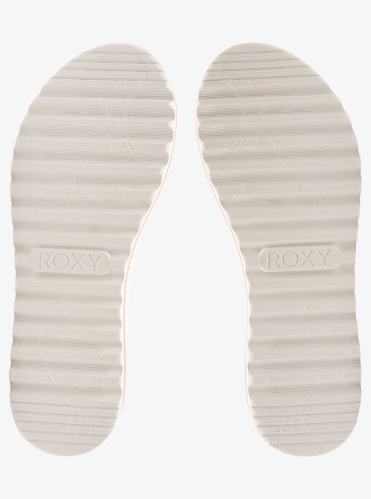 White Women's Roxy Veria Sandals | USA TOHM-27380