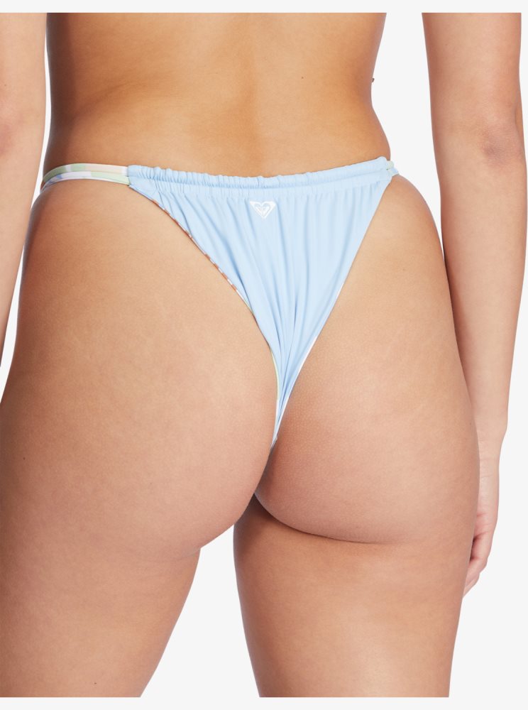 White Women's Roxy Wildflowers Mini Bikini Bottoms | USA EUTD-29158