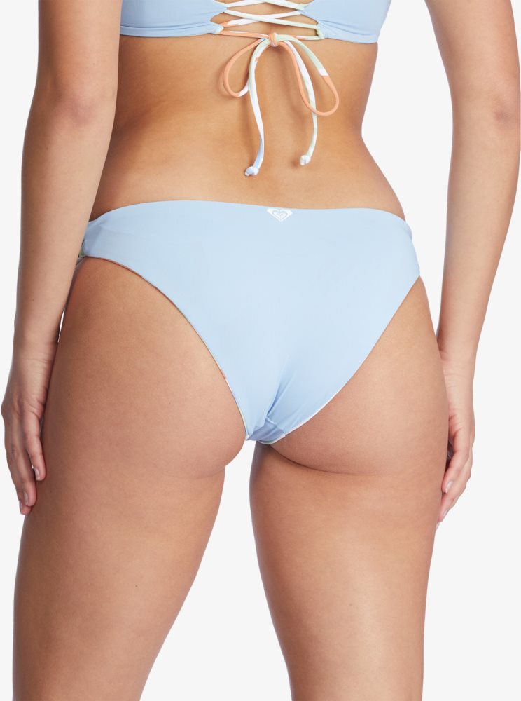 White Women's Roxy Wildflowers Reversible Full Bikini Bottoms | USA LJYN-47910