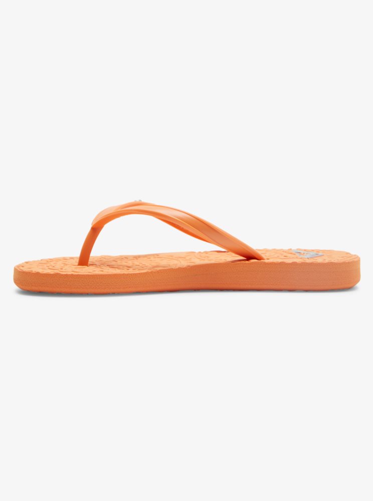 Yellow Kids' Roxy 4-16 Antilles Flip Flops | USA DQPO-04289