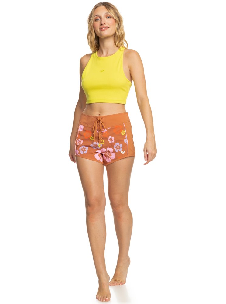 Yellow Purple Women's Roxy Surf.Kind.Kate. Tanks | USA JOCI-60891