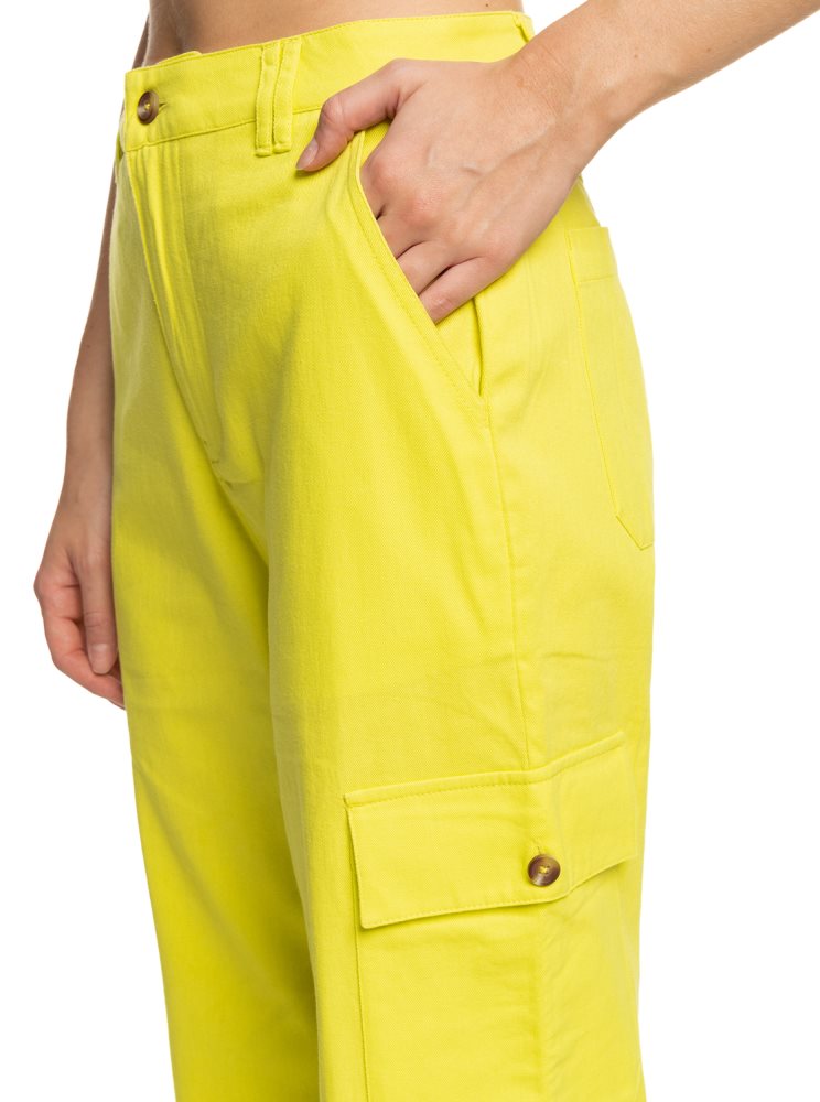 Yellow Purple Women's Roxy Surf.Kind.Kate. Cargo Pants | USA VKON-09618