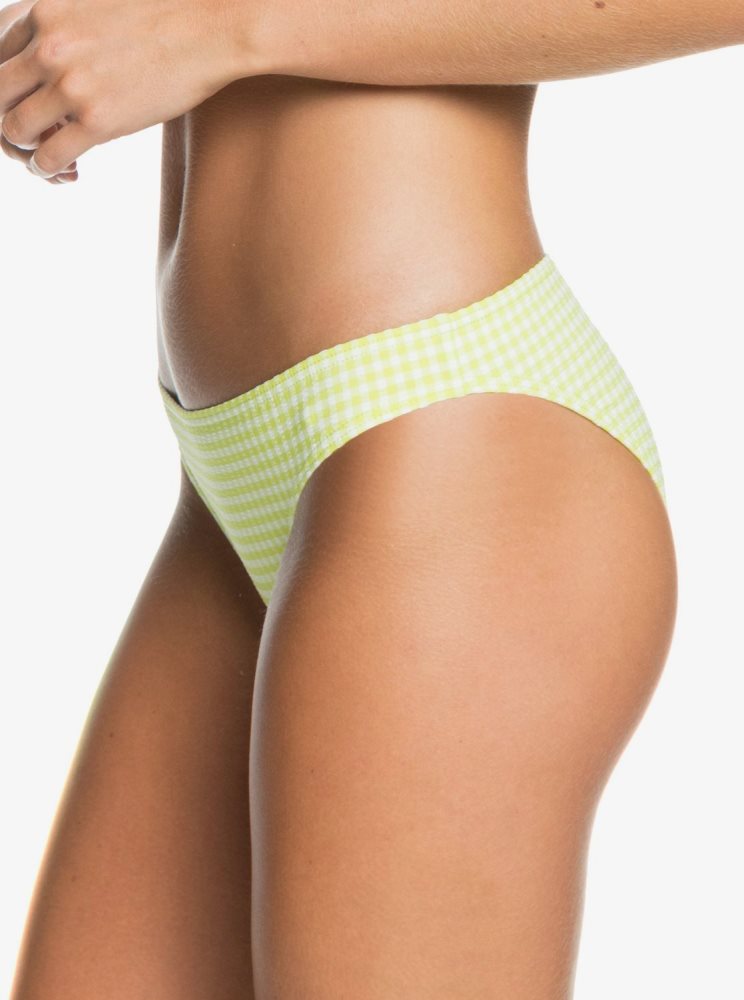 Yellow Women's Roxy Beautiful Sun Regular Bikini Bottoms | USA TDCP-03268