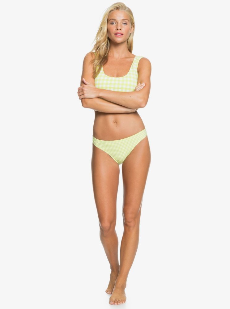 Yellow Women's Roxy Beautiful Sun Regular Bikini Bottoms | USA TDCP-03268