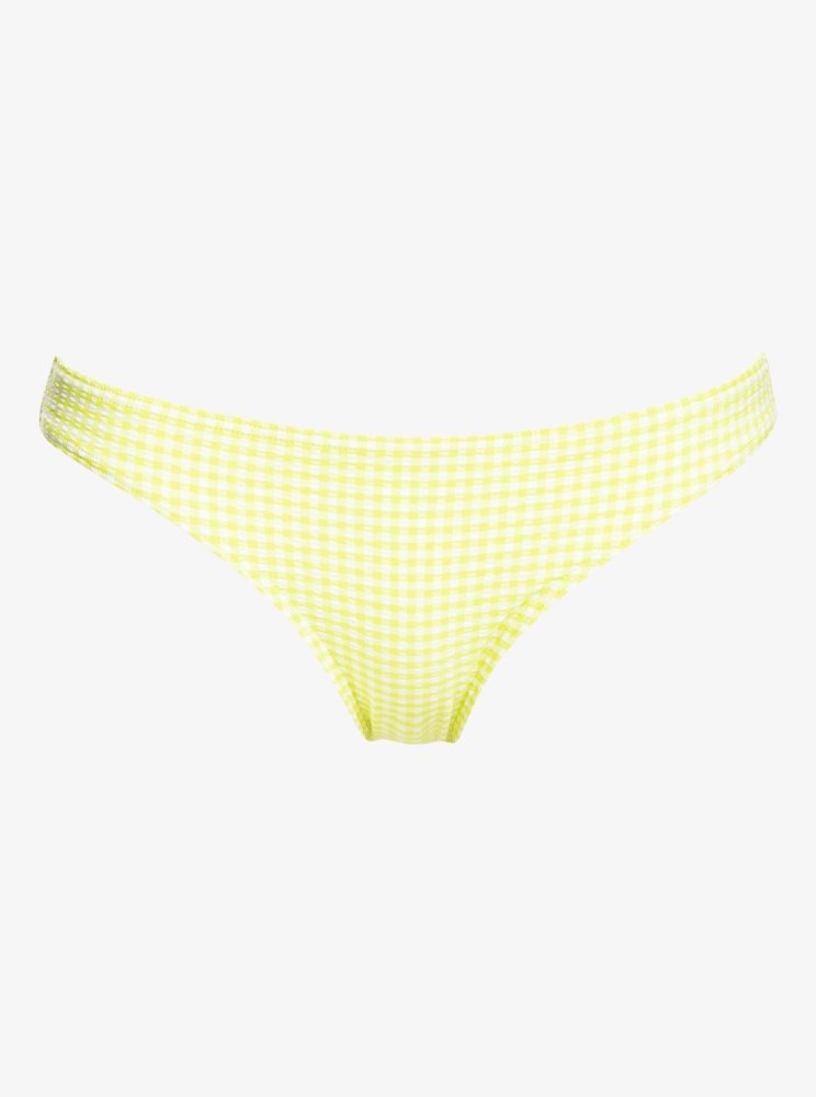 Yellow Women's Roxy Beautiful Sun Regular Bikini Bottoms | USA TDCP-03268