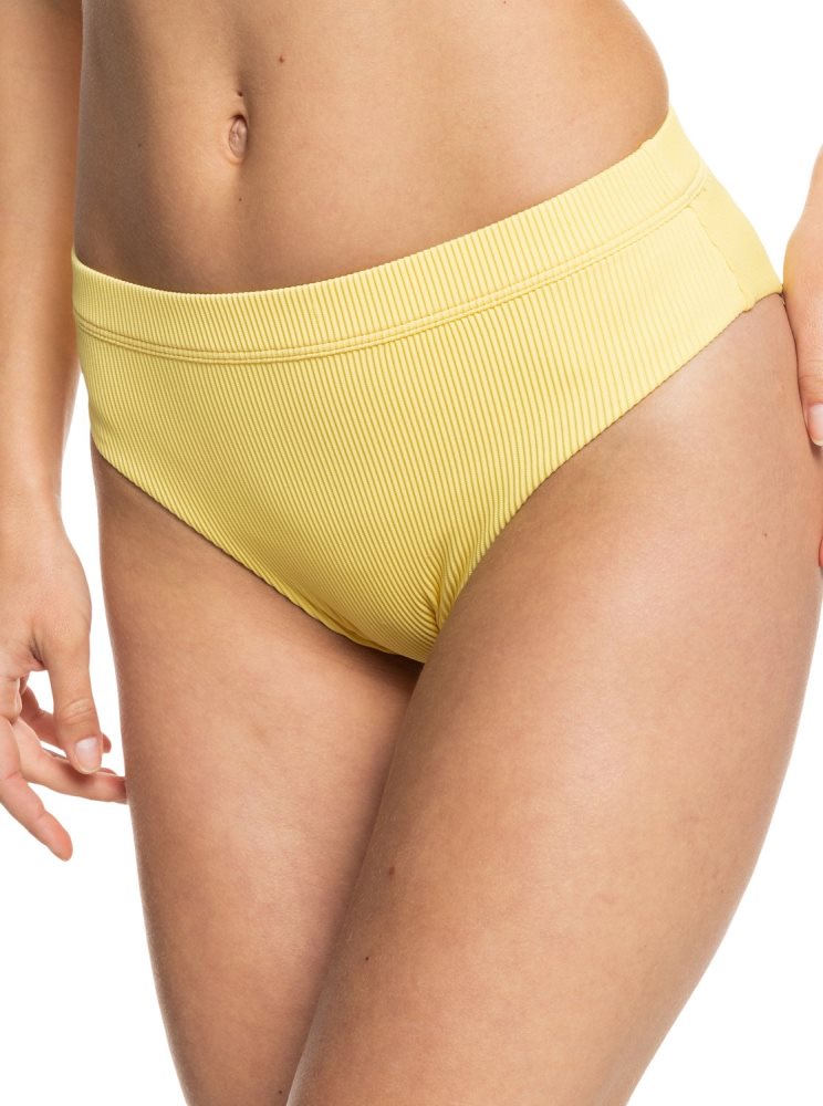 Yellow Women's Roxy Love The Shorey Bikini Bottoms | USA NETI-57483