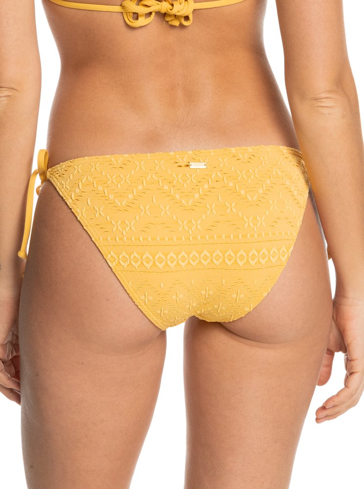 Yellow Women's Roxy Quiet Beauty Tie Side Bikini Bottoms | USA VDNG-38654