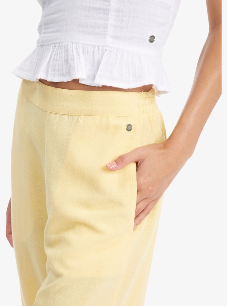 Yellow Women's Roxy Runaround Beach Pants | USA OJEI-91467