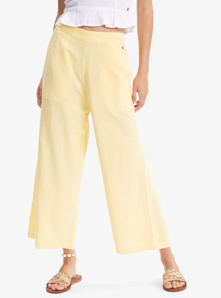 Yellow Women's Roxy Runaround Beach Pants | USA OJEI-91467