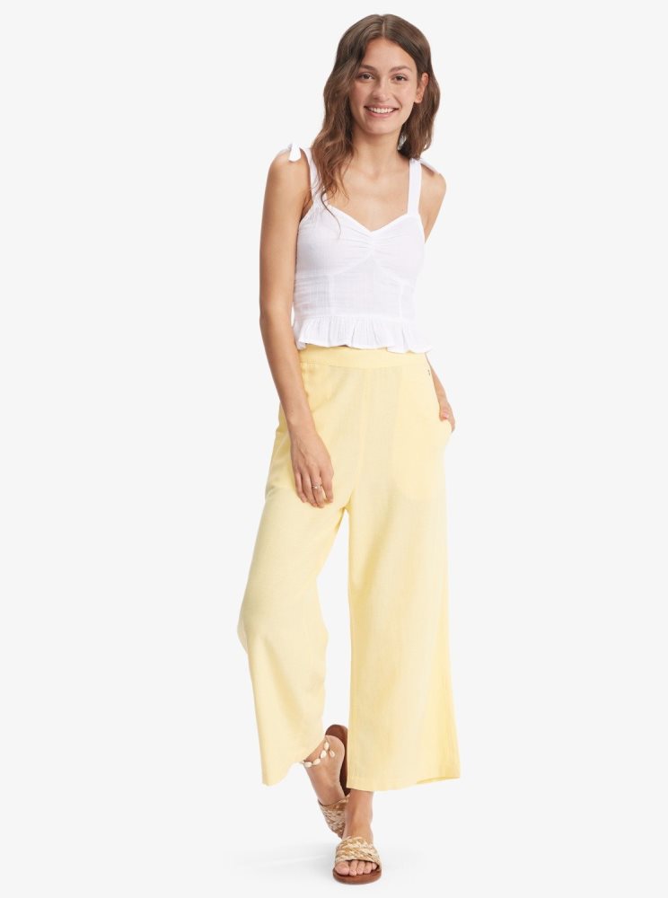 Yellow Women's Roxy Runaround Beach Pants | USA OJEI-91467