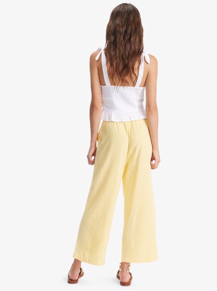 Yellow Women's Roxy Runaround Beach Pants | USA OJEI-91467