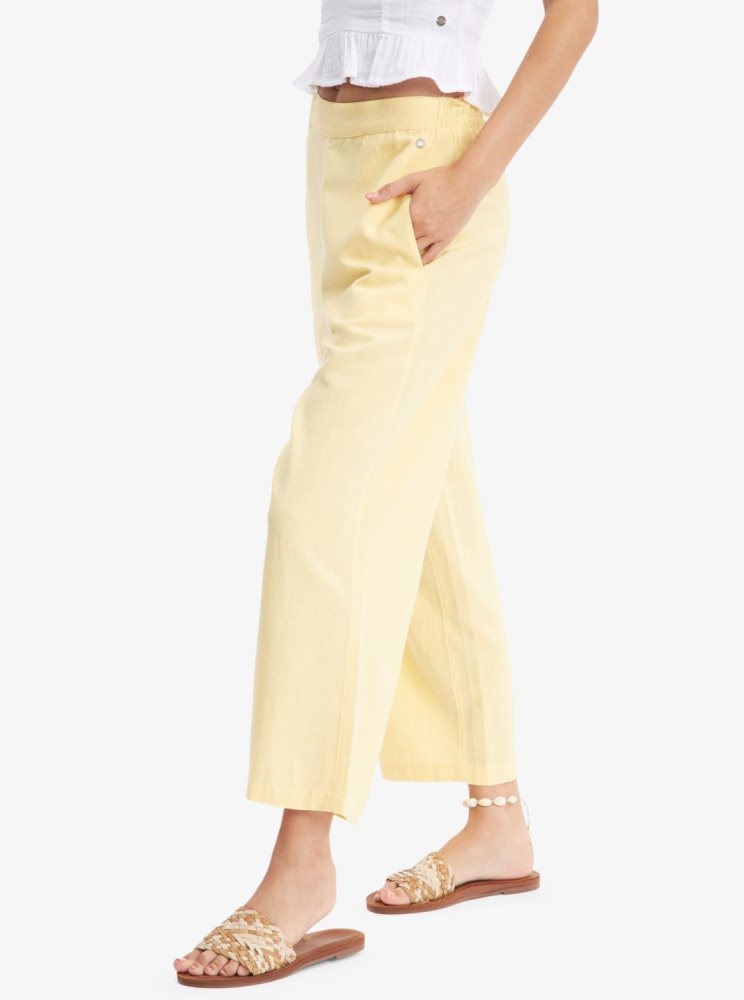 Yellow Women's Roxy Runaround Beach Pants | USA OJEI-91467