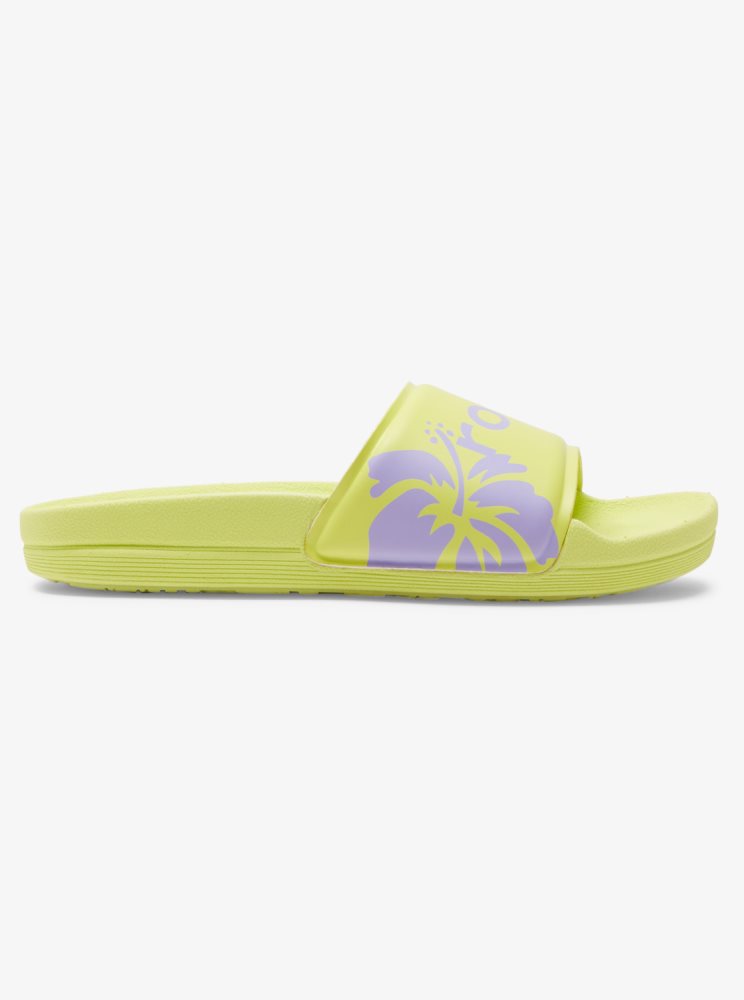 Yellow Women's Roxy Surf.Kind.Kate. Slippy Sandals | USA WOQR-02671