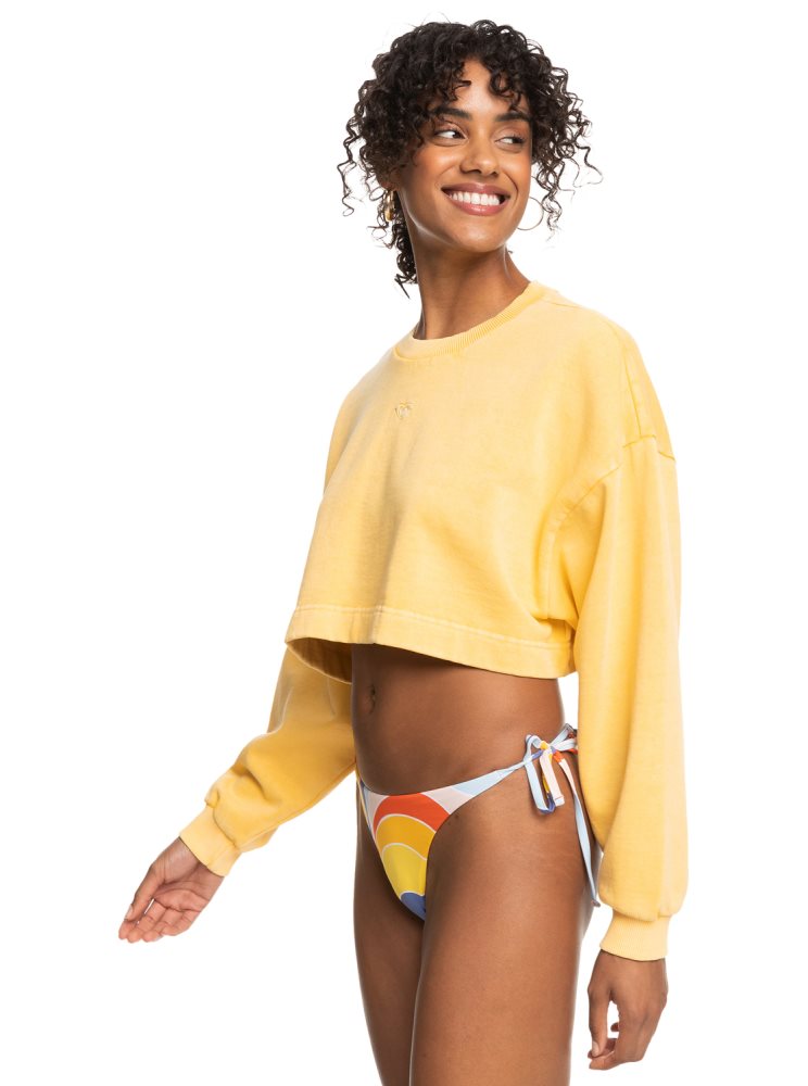 Yellow Women's Roxy Surf Safari Sweatshirts | USA AJLF-27365