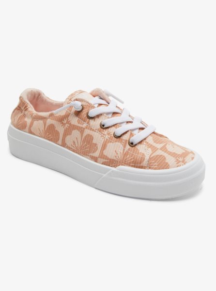 Beige Women's Roxy Rae Sneakers | USA KXQY-60879