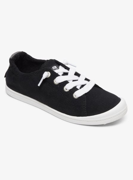 Black / Dark Grey Women's Roxy Bayshore Sneakers | USA MOIX-67138