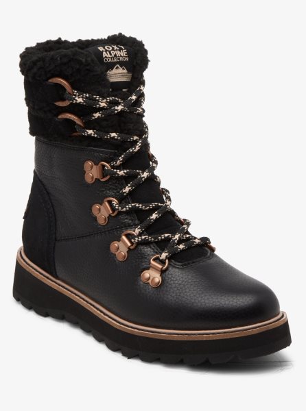 Black Women's Roxy Brandi Lace-Up Boots | USA UCZI-92480