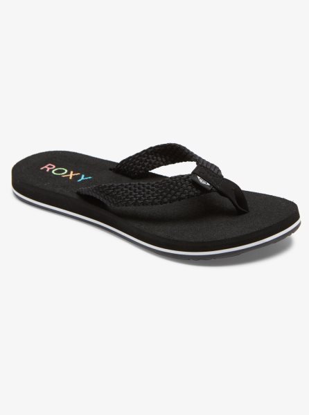 Black Women's Roxy Send It Sandals | USA BCUM-18365