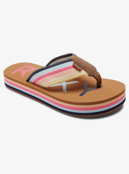 Blue / Pink Kids' Roxy 4-16 Chika Hi Sandals | USA DUMG-91356