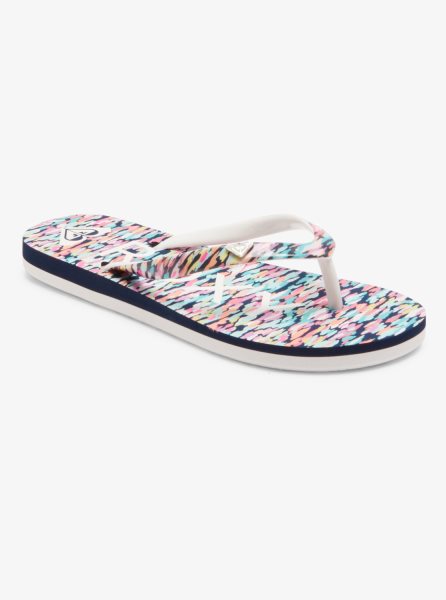 Blue / Pink Kids' Roxy 4-16 Pebbles Sandals | USA GZAR-20197