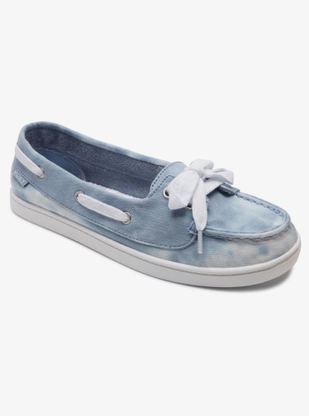 Blue Women's Roxy Ahoy Sneakers | USA SKID-25718