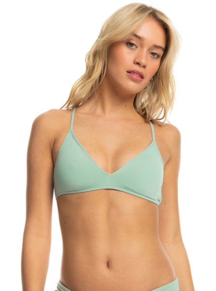 Blue Women's Roxy Beach Classics Triangle Bikini Tops | USA BLZF-93478