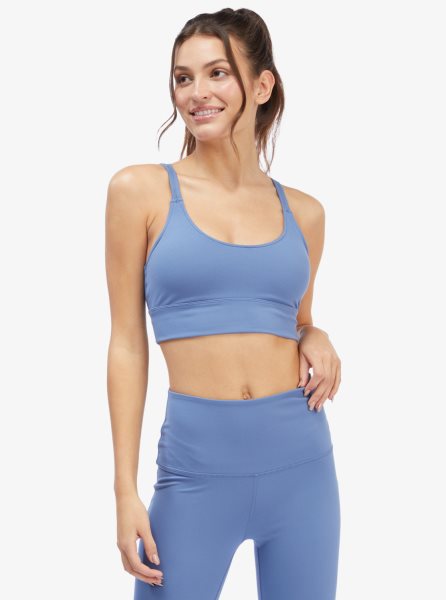 Blue Women's Roxy Kaileo Elongated Sports Bra | USA CSIY-76408