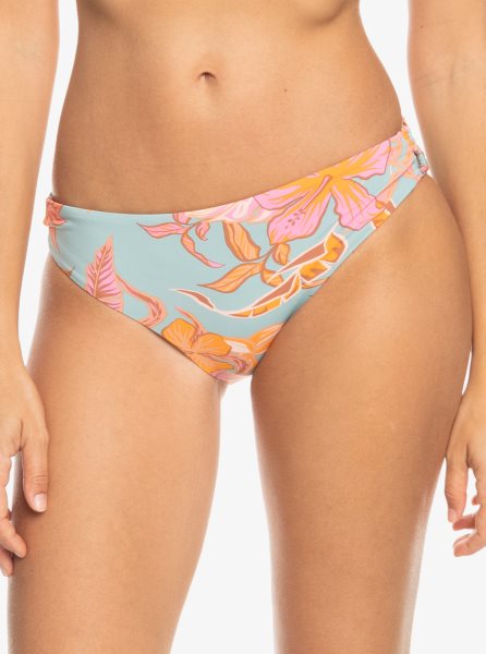 Blue Women's Roxy Printed Beach Classics Hipster Bikini Bottoms | USA RNEF-42093