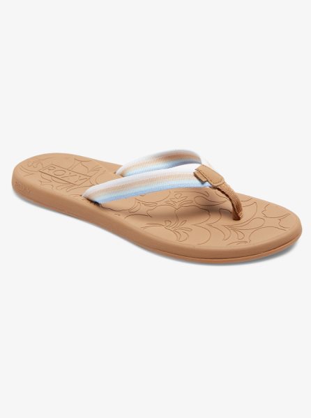 Brown / Blue Women's Roxy Colbee Sandals | USA XPIU-28416