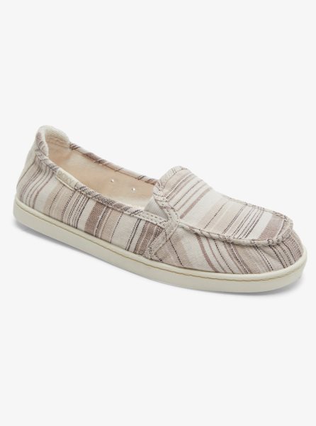 Brown Women's Roxy Minnow Slip On Shoes | USA AVTH-31528