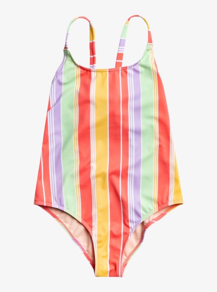 Coral Kids' Roxy 7-16 Ocean Treasure One Piece Swimsuits | USA MPOR-26190