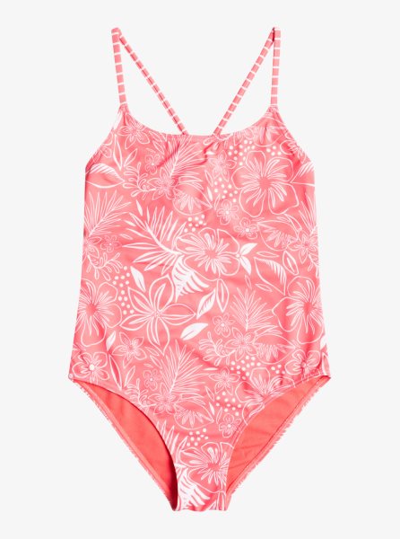 Coral Kids' Roxy 7-16 Vacay Life One Piece Swimsuits | USA VRJX-87096