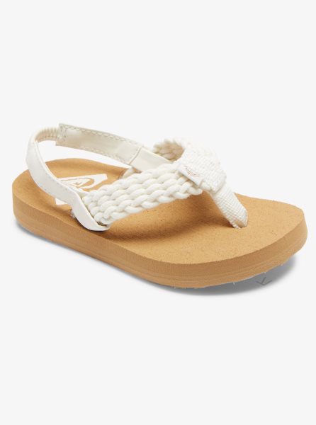 Cream Kids' Roxy Porto Sandals | USA AEJV-89102