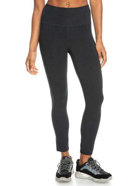 Dark Grey Women's Roxy Heart Into It Technical Leggings | USA VQRI-35968