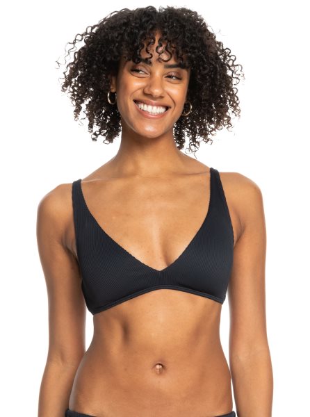 Dark Grey Women's Roxy Love The Oceana Bikini Tops | USA PLHV-02136