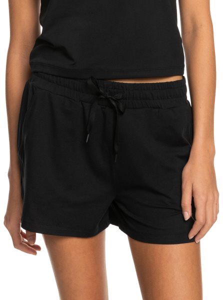 Dark Grey Women's Roxy Naturally Active Sports Shorts | USA FJWQ-46153