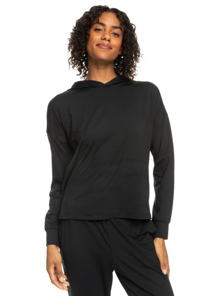 Dark Grey Women's Roxy Naturally Active Hoodie | USA XQKY-82390