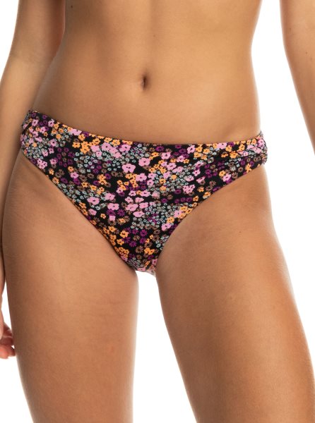 Dark Grey Women's Roxy Printed Beach Classics Hipster Bikini Bottoms | USA LVFQ-76592