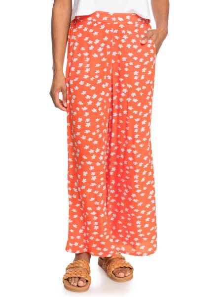 Flower Women's Roxy Midnight New Avenue Wide Leg Pants | USA MNWP-04569