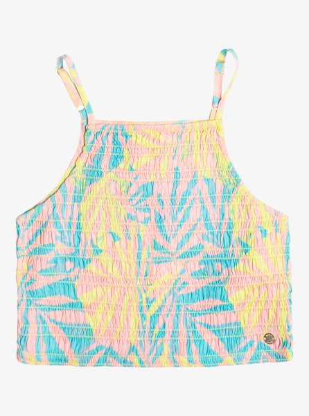 Green Kids' Roxy 4-16 Put It In A Love Song Strappy Crop Tops | USA ZLVF-63401