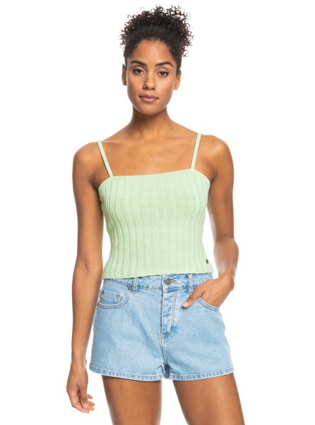 Green Women's Roxy Dream Sign Knit Tube Tops | USA WDFH-09631