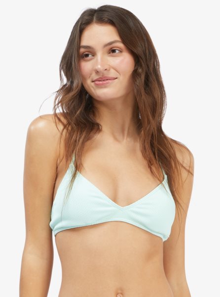 Green Women's Roxy Mind Of Freedom Fixed Triangle Bikini Tops | USA EHXN-04721