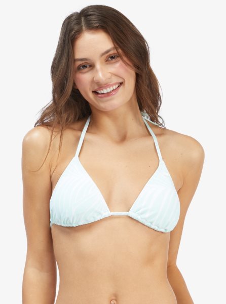 Green Women's Roxy Palm Tree Dreams Triangle Bikini Tops | USA JPRZ-56049