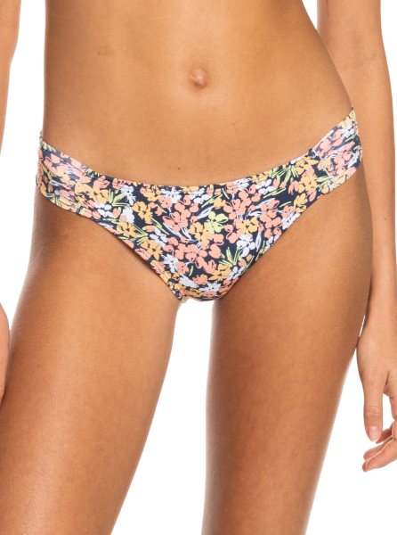 Indigo Women's Roxy Printed Beach Classics Moderate Bikini Bottoms | USA FTQR-41903