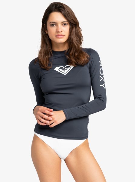 Indigo Women's Roxy Whole Hearted Long Sleeve UPF 50 Rashguards | USA VJNB-19823